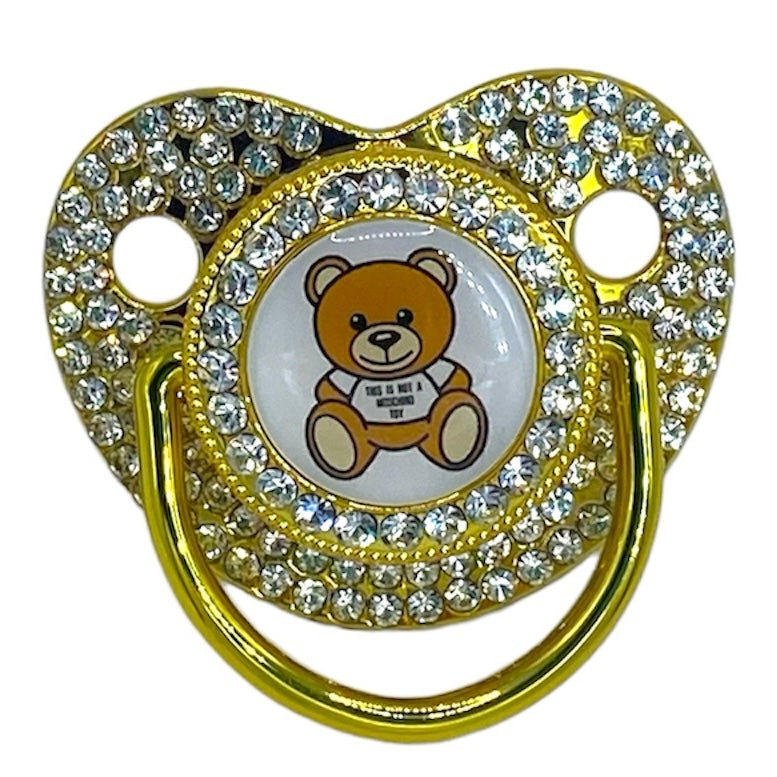 Glitzer Bär Gold