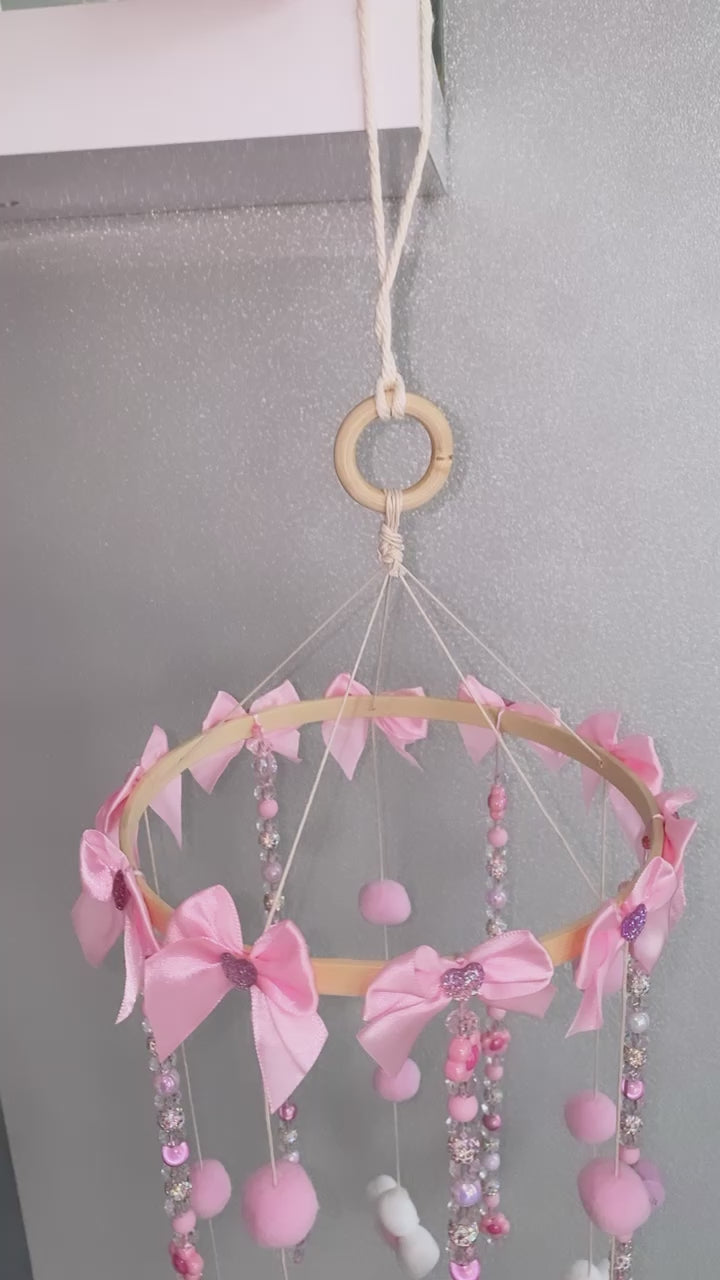 Blumen Hängespiel rosa