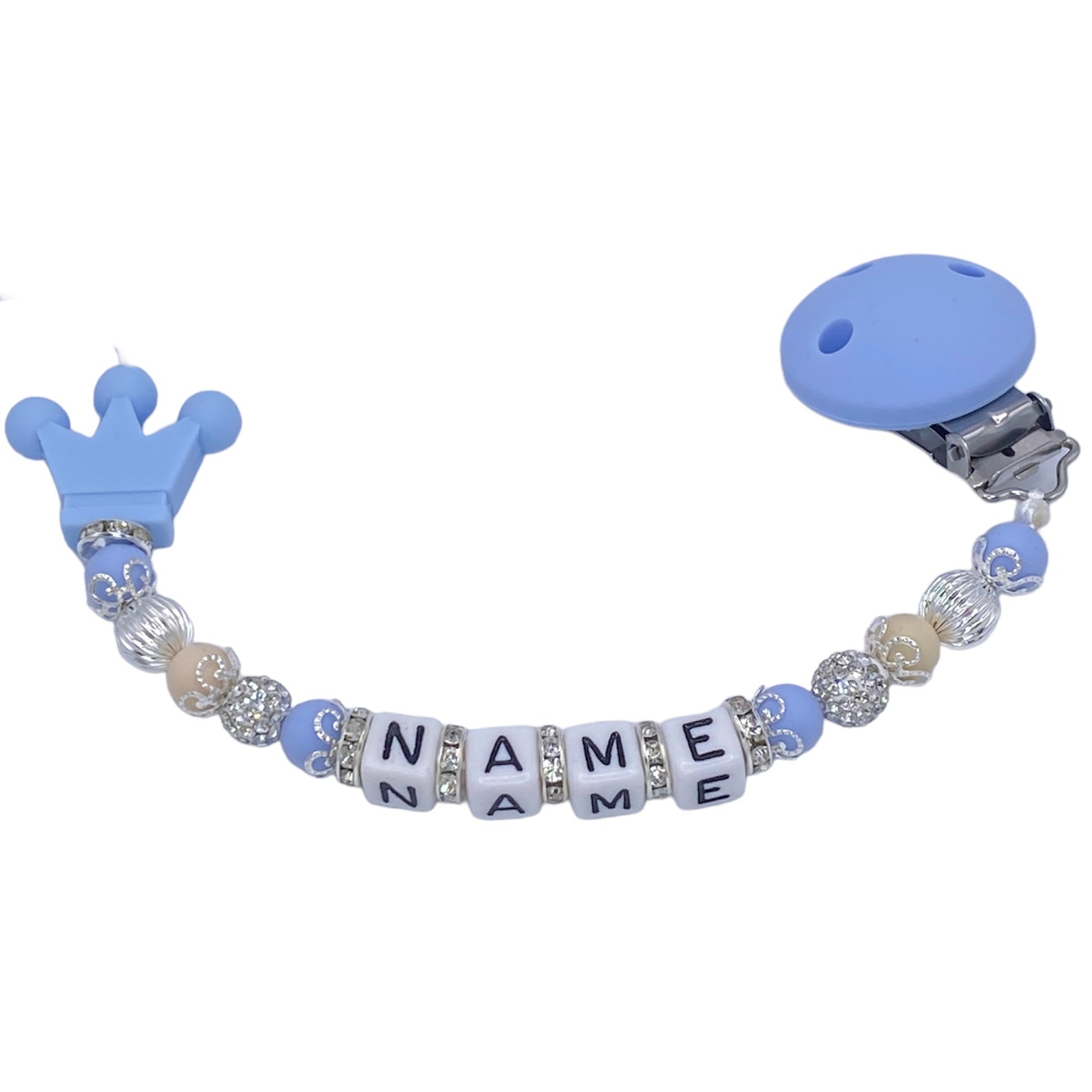 Beige Blue Crown