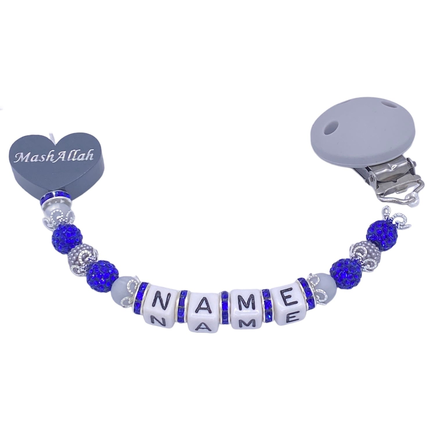 Grau/Dark Blue Herz