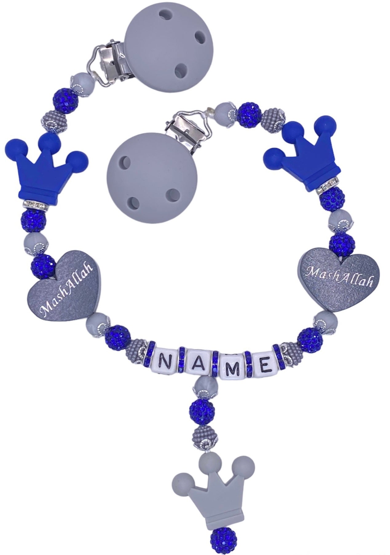 Grau/Dark Blue